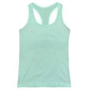GGOV Mint Green Ribbed Racerback Tank Top Size M Athletic